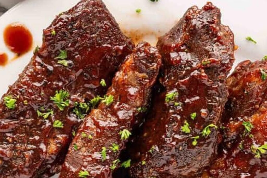 Slow Cooked BBQ Ribs With a Proper Lacquered Finish
