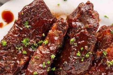 Slow Cooked BBQ Ribs With a Proper Lacquered Finish