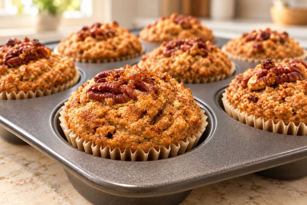 Apple Pecan Bran Muffins