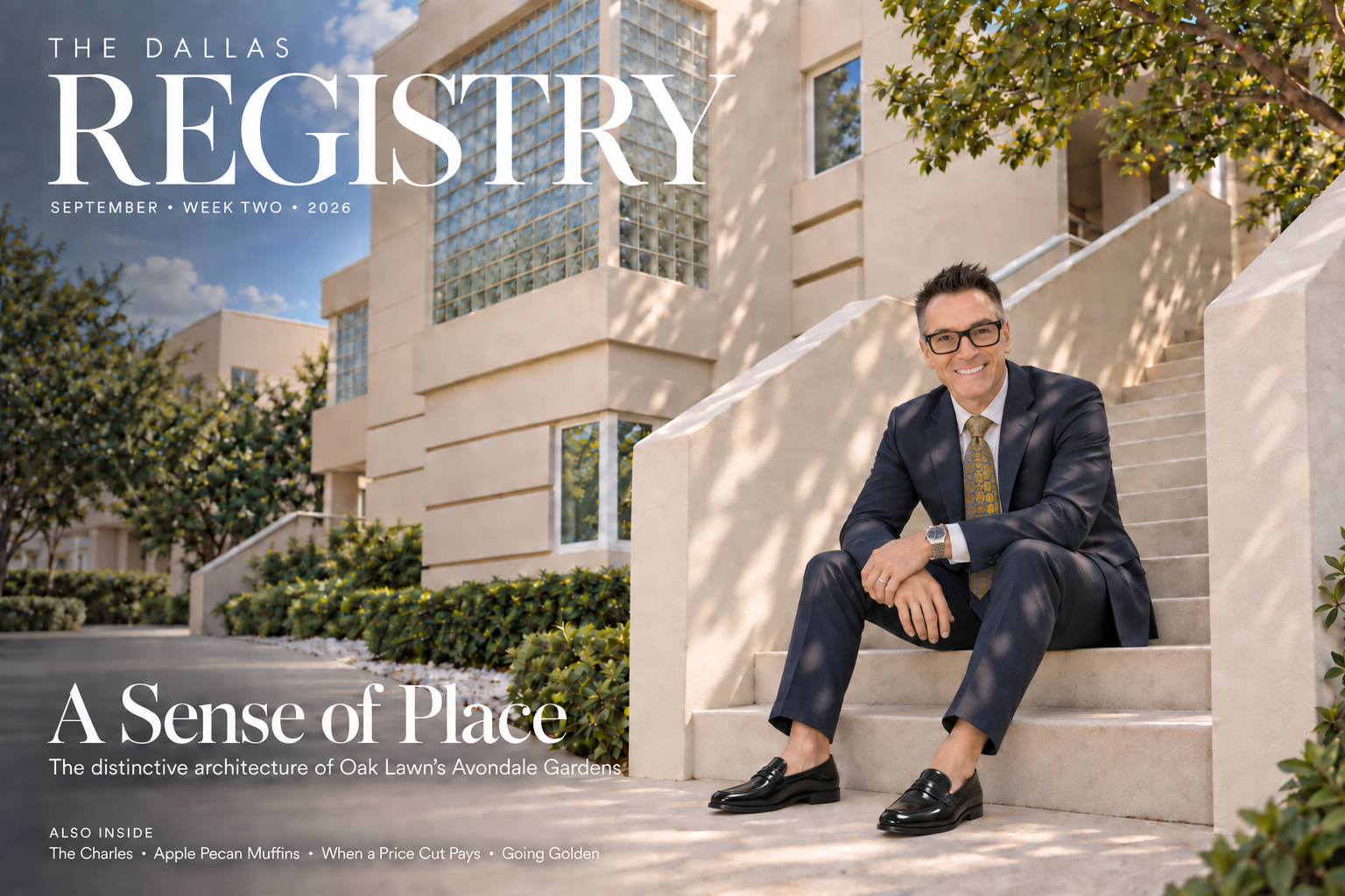 The Dallas Registry September Week Two cover featuring Avondale Gardens